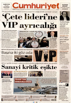 CUMHURİYET 28 Ocak 2026 gazete manşeti