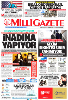 MİLLİ GAZETE 28 Ocak 2026 gazete manşeti