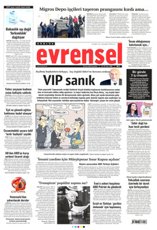 EVRENSEL 28 Ocak 2026 gazete manşeti