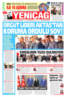 YENİÇAĞ 28 Ocak 2026 gazete manşeti