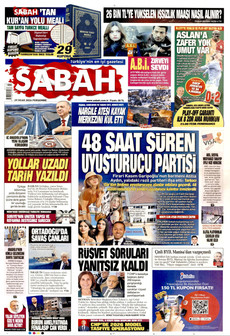 SABAH 29 Ocak 2026 gazete manşeti