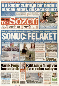 SÖZCÜ 29 Ocak 2026 gazete manşeti