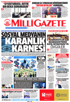 MİLLİ GAZETE 29 Ocak 2026 gazete manşeti