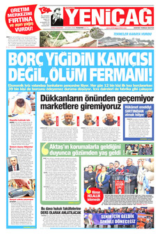 YENİÇAĞ 29 Ocak 2026 gazete manşeti