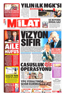 MİLAT 29 Ocak 2026 gazete manşeti