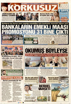 KORKUSUZ 29 Ocak 2026 gazete manşeti