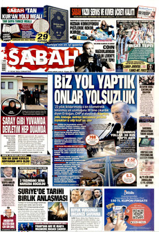 SABAH 31 Ocak 2026 gazete manşeti