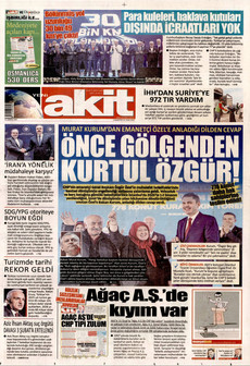 YENİ AKİT 31 Ocak 2026 gazete manşeti