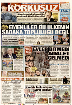 KORKUSUZ 31 Ocak 2026 gazete manşeti