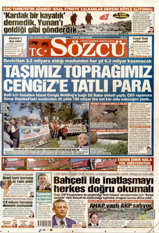 SÖZCÜ 1 Şubat 2026 gazete manşeti