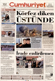 CUMHURİYET 1 Şubat 2026 gazete manşeti