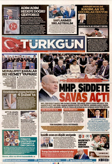 TÜRKGÜN 1 Şubat 2026 gazete manşeti