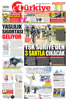 TÜRKİYE GAZETESİ 1 Şubat 2026 gazete manşeti