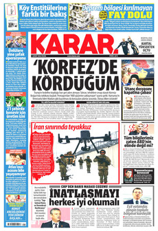 KARAR 1 Şubat 2026 gazete manşeti