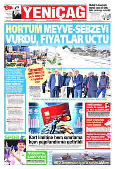 YENİÇAĞ 1 Şubat 2026 gazete manşeti