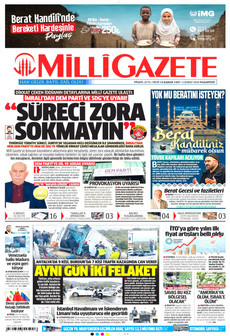 MİLLİ GAZETE 2 Şubat 2026 gazete manşeti