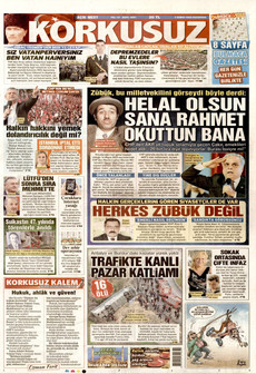 KORKUSUZ 2 Şubat 2026 gazete manşeti