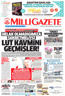 MİLLİ GAZETE 3 Şubat 2026 gazete manşeti