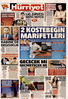 HÜRRİYET 11 Şubat 2026 gazete manşeti