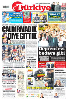TÜRKİYE GAZETESİ 12 Şubat 2026 gazete manşeti