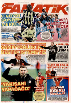 FANATİK 12 Şubat 2026 gazete manşeti