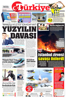 TÜRKİYE GAZETESİ 9 Mart 2026 gazete manşeti
