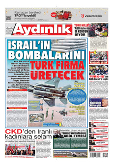 AYDINLIK GAZETESİ 9 Mart 2026 gazete manşeti