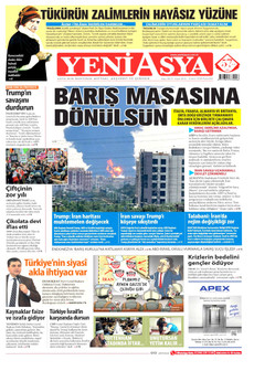 YENİ ASYA 9 Mart 2026 gazete manşeti