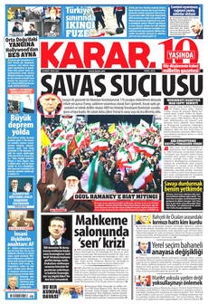 KARAR 10 Mart 2026 gazete manşeti