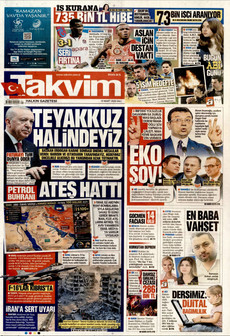 TAKVİM 10 Mart 2026 gazete manşeti