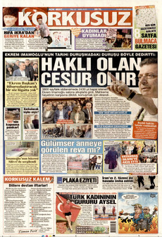 KORKUSUZ 10 Mart 2026 gazete manşeti