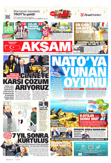 AKŞAM 15 Mart 2026 gazete manşeti