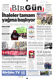 BİRGÜN 16 Mart 2026 gazete manşeti