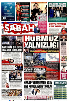 SABAH 17 Mart 2026 gazete manşeti