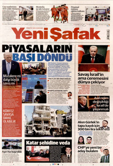 YENİ ŞAFAK 25 Mart 2026 gazete manşeti