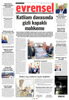 EVRENSEL 25 Mart 2026 gazete manşeti