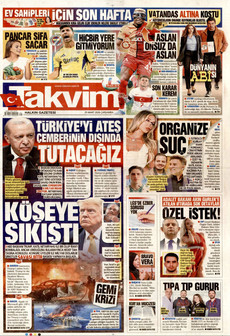 TAKVİM 25 Mart 2026 gazete manşeti