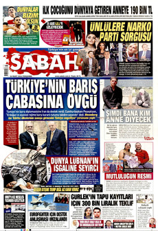 SABAH 26 Mart 2026 gazete manşeti