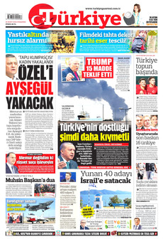 TÜRKİYE GAZETESİ 26 Mart 2026 gazete manşeti