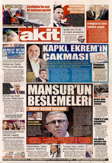 YENİ AKİT 26 Mart 2026 gazete manşeti