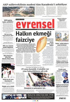 EVRENSEL 2 Nisan 2026 gazete manşeti