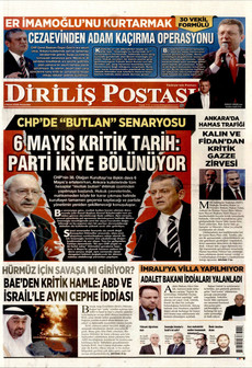 DİRİLİŞ POSTASI 2 Nisan 2026 gazete manşeti