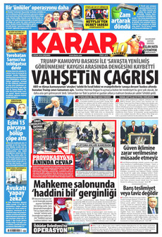 KARAR 8 Nisan 2026 gazete manşeti