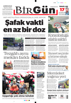 BİRGÜN 8 Nisan 2026 gazete manşeti