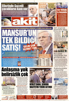 YENİ AKİT 13 Nisan 2026 gazete manşeti