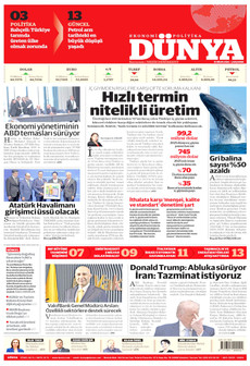 DÜNYA 15 Nisan 2026 gazete manşeti