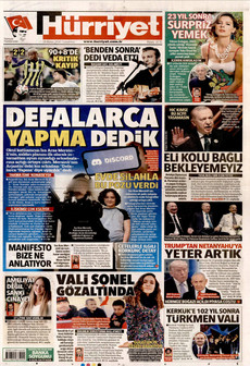 HÜRRİYET 18 Nisan 2026 gazete manşeti