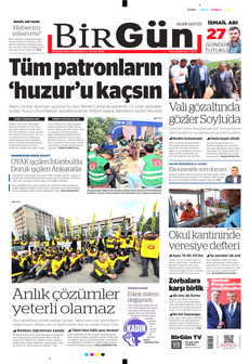 BİRGÜN 18 Nisan 2026 gazete manşeti