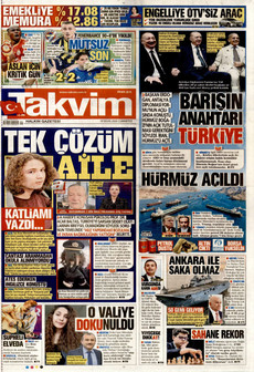 TAKVİM 18 Nisan 2026 gazete manşeti