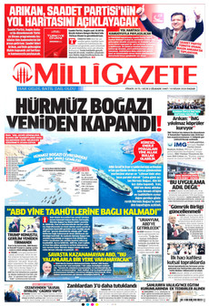 MİLLİ GAZETE 19 Nisan 2026 gazete manşeti